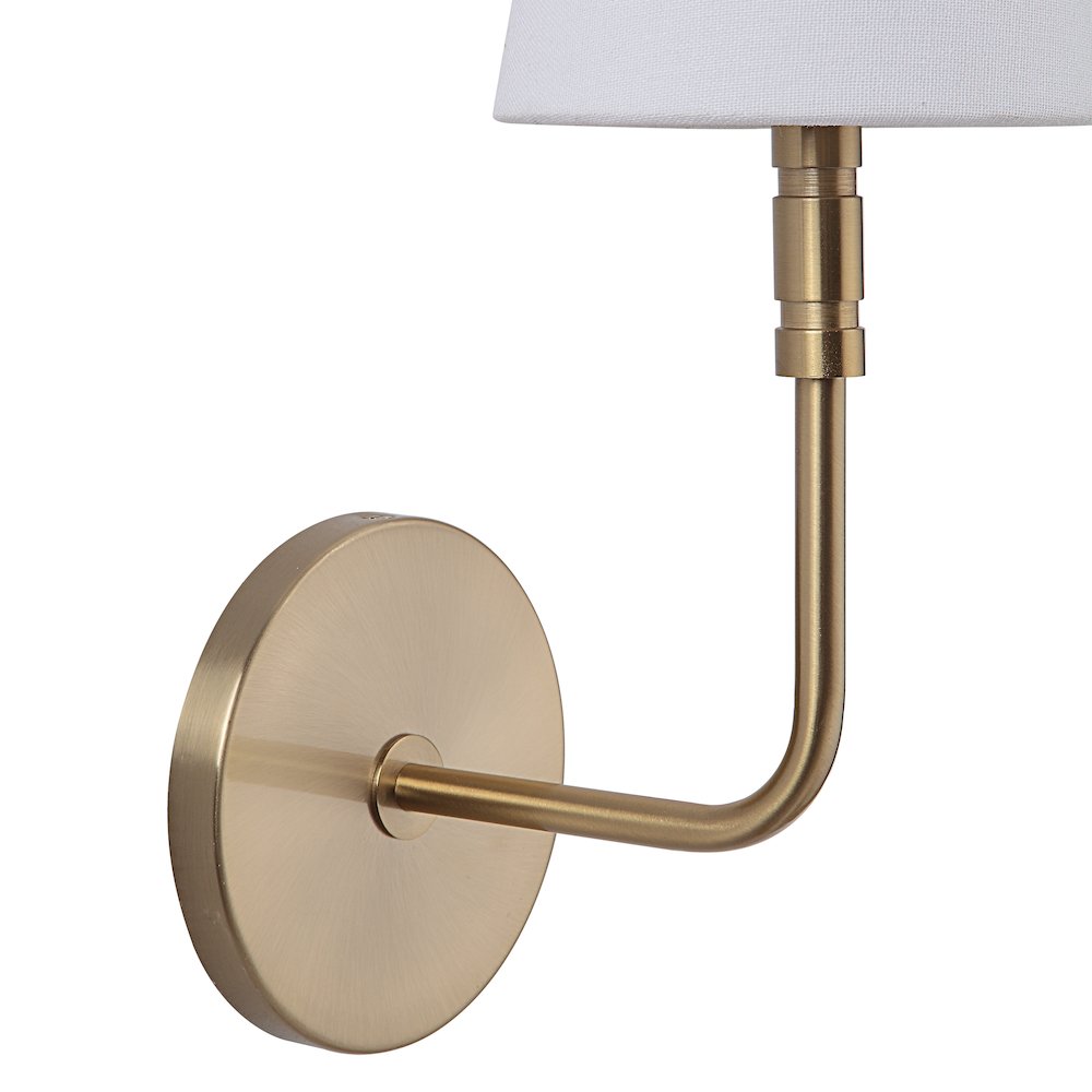 Milia 14.5" Burnished Brass 1-Light Wall Sconce. Picture 4