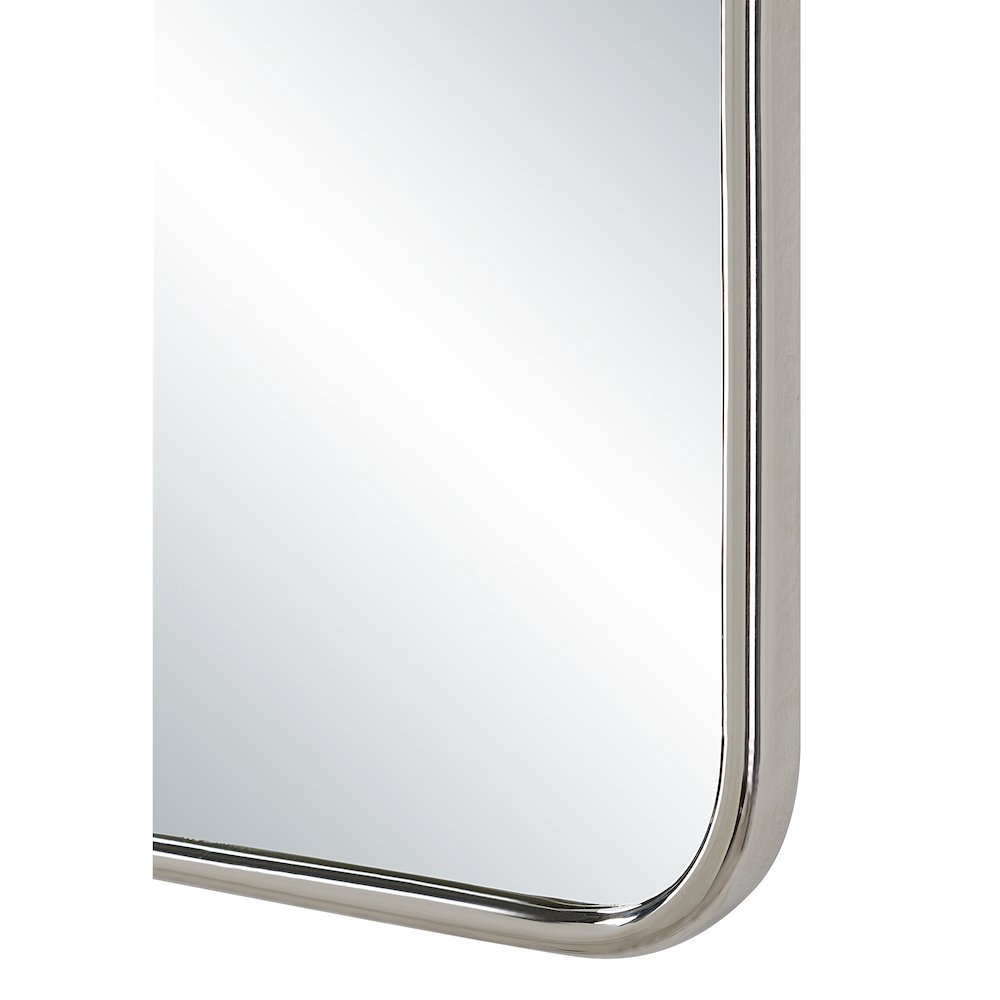 Cassis 36" H x 24" W Wall Mirror, Silver. Picture 5