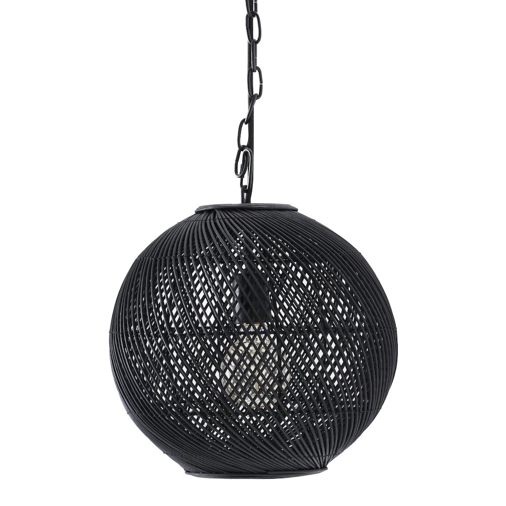 Romika 12.5" Wide 1-Light Chandelier, Matte Black. Picture 5
