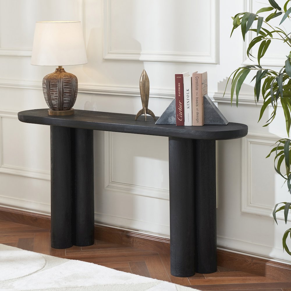 Dayna Console Table In Black Color. Picture 2