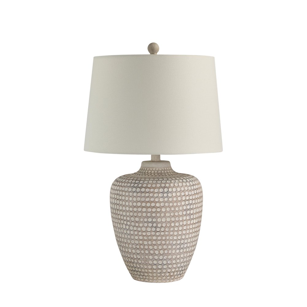 Albacete 25" Height Table Lamp, Cream. Picture 1