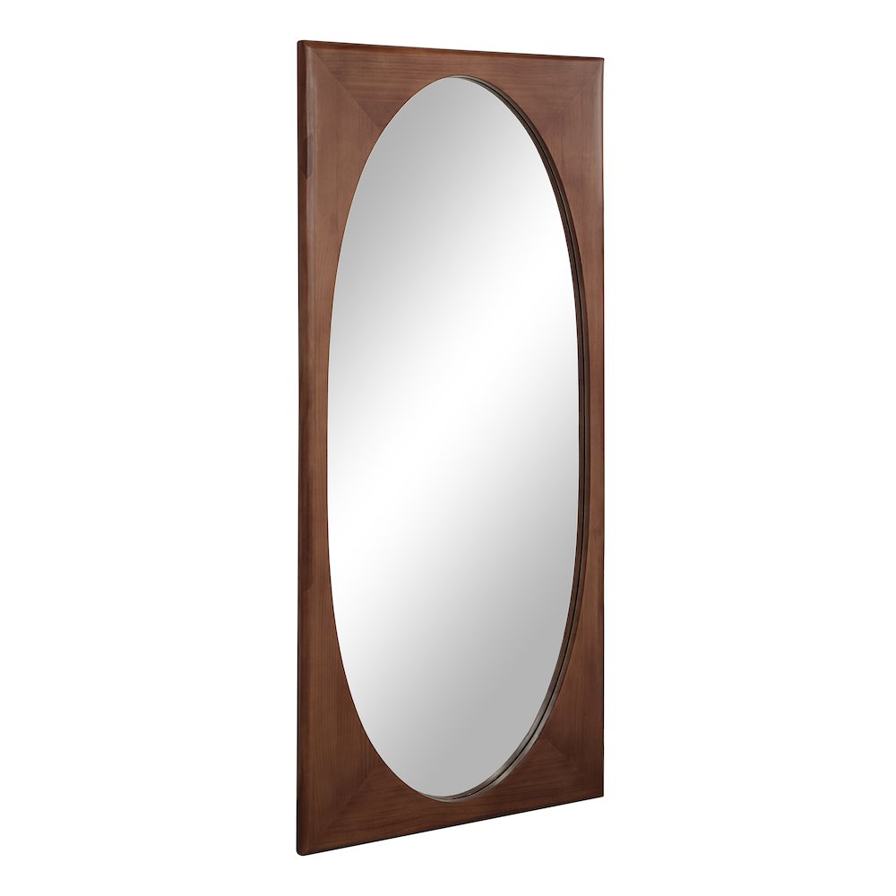 Sitia 68" H x 30" W Wall Mirror, Brown. Picture 3