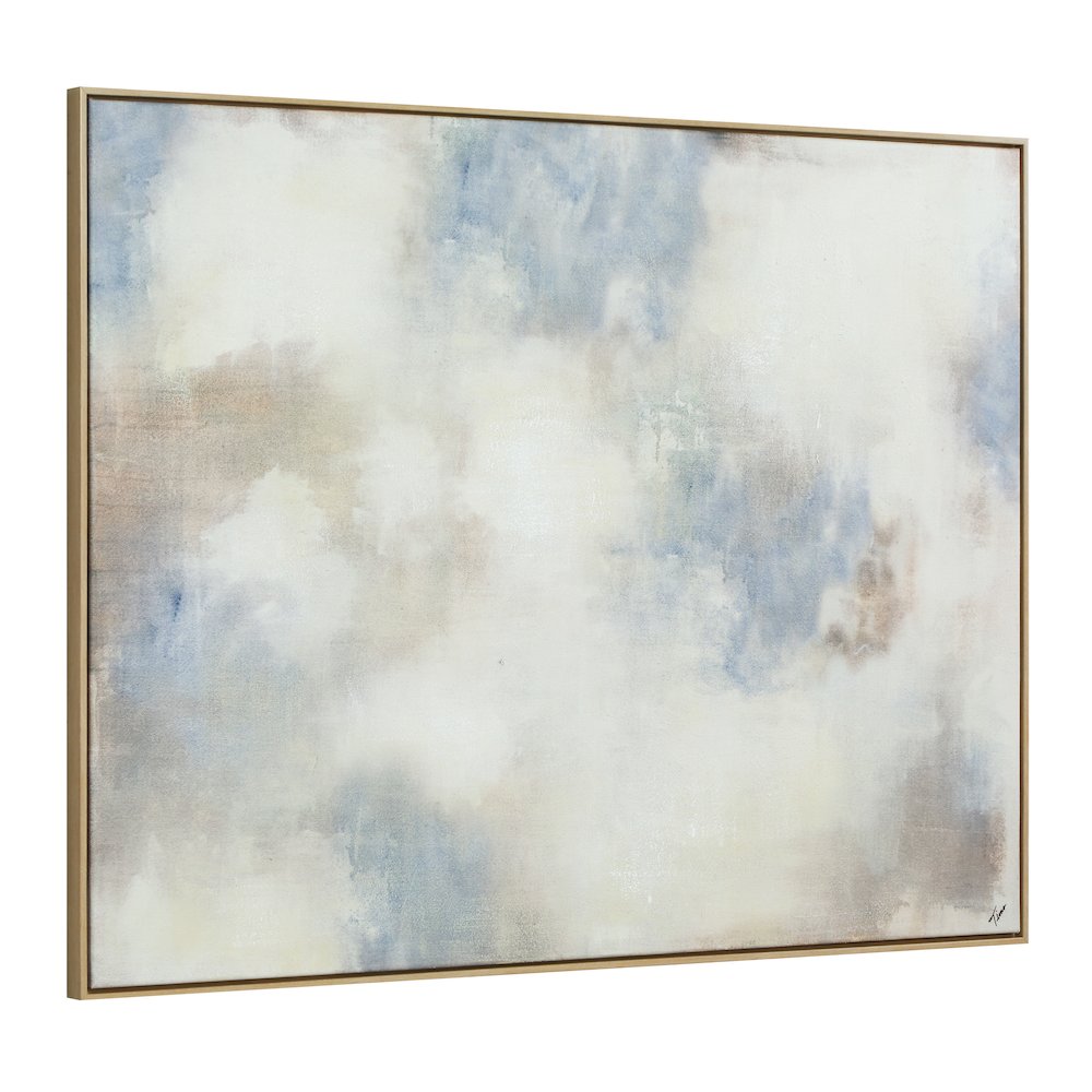 Bellis 48" H x 36" W Canvas Art, Blue. Picture 2
