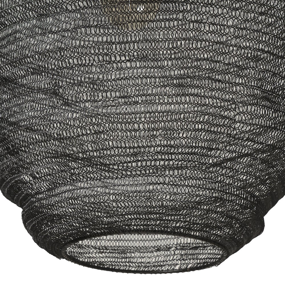 Corfu 148.5" Height Ceiling Fixture, Black. Picture 3