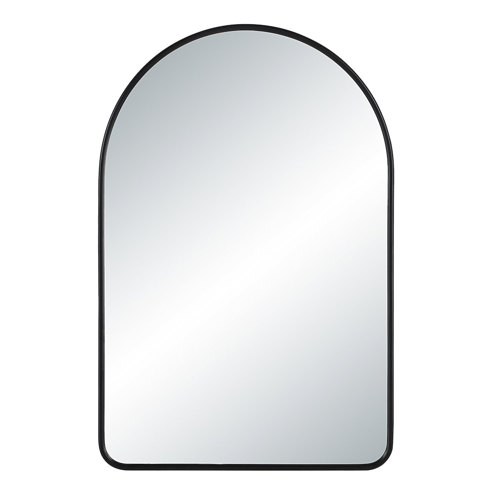 Cascais 36" H x 24" W Wall Mirror, Black. Picture 1