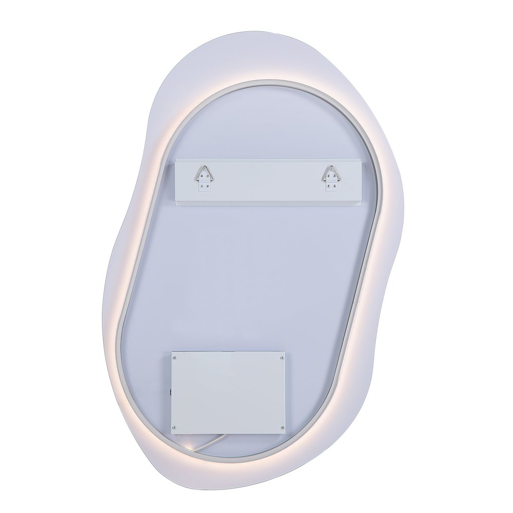Forli 45" Tall Irregular Led Mirror, Clear. Picture 4