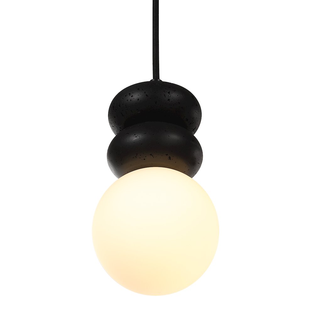 Solene 118" Height Ceiling Fixture, Matte Black. Picture 3