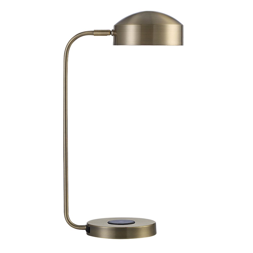Riesco 22.5" Length Desk Lamp, Antique Brass. Picture 1