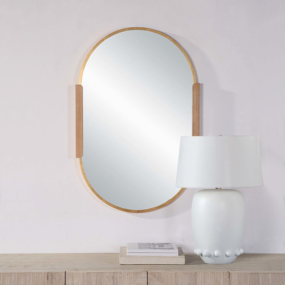 Kerianne 26 x 41 Pill,Oval,Rectangular Framed Mirror. Picture 2