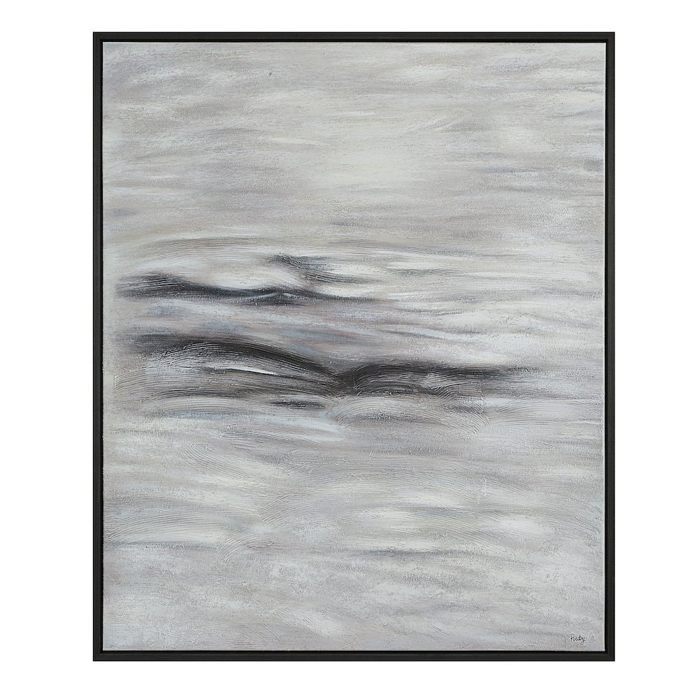 Baelish 60" H x 50" W Canvas Art, Grey. Picture 1