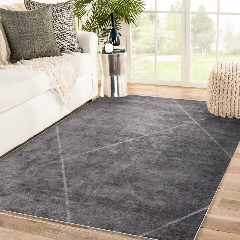 FALLON GREY/ IVORY 5 x 8 Indoor Rug. Picture 6