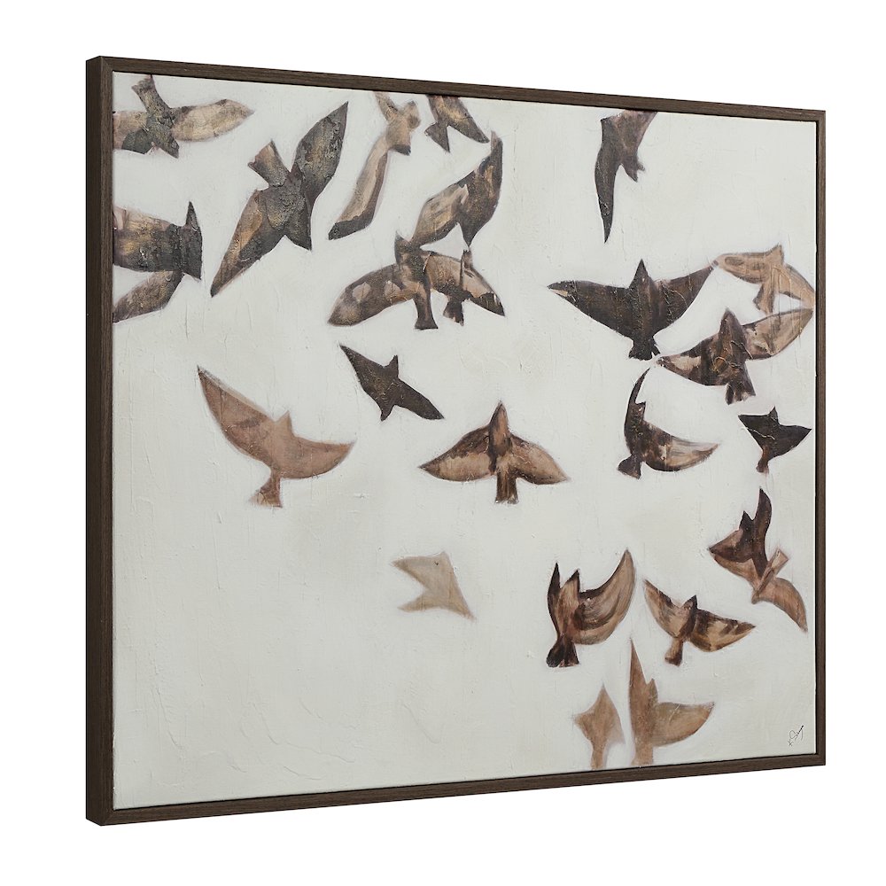 Busan 50" H x 40" W Canvas Art, White. Picture 3