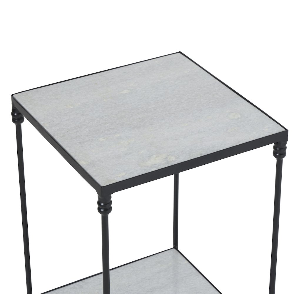 Giulia 24" Height Table, White. Picture 6