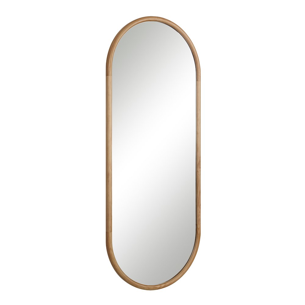 Pudino 60" H x 24" W Wall Mirror, Brown. Picture 3