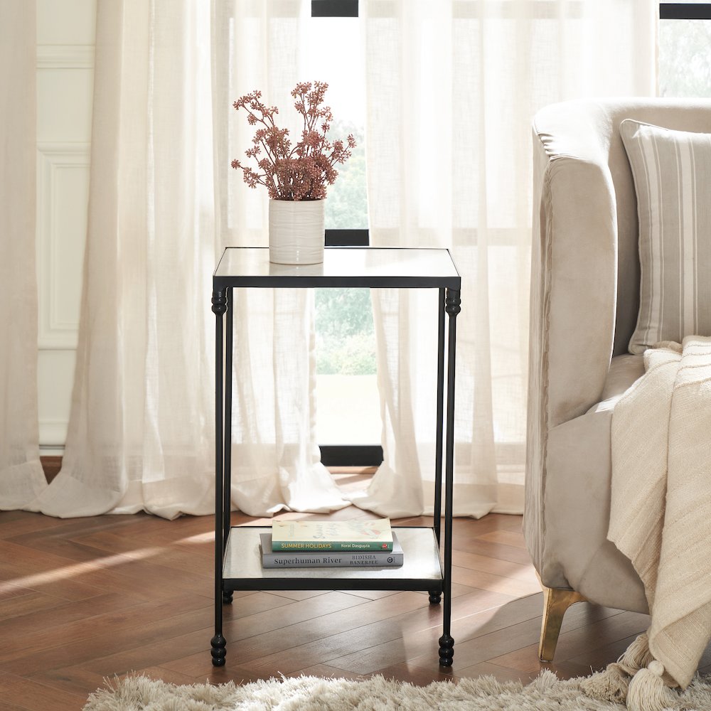 Giulia 24" Height Table, White. Picture 2