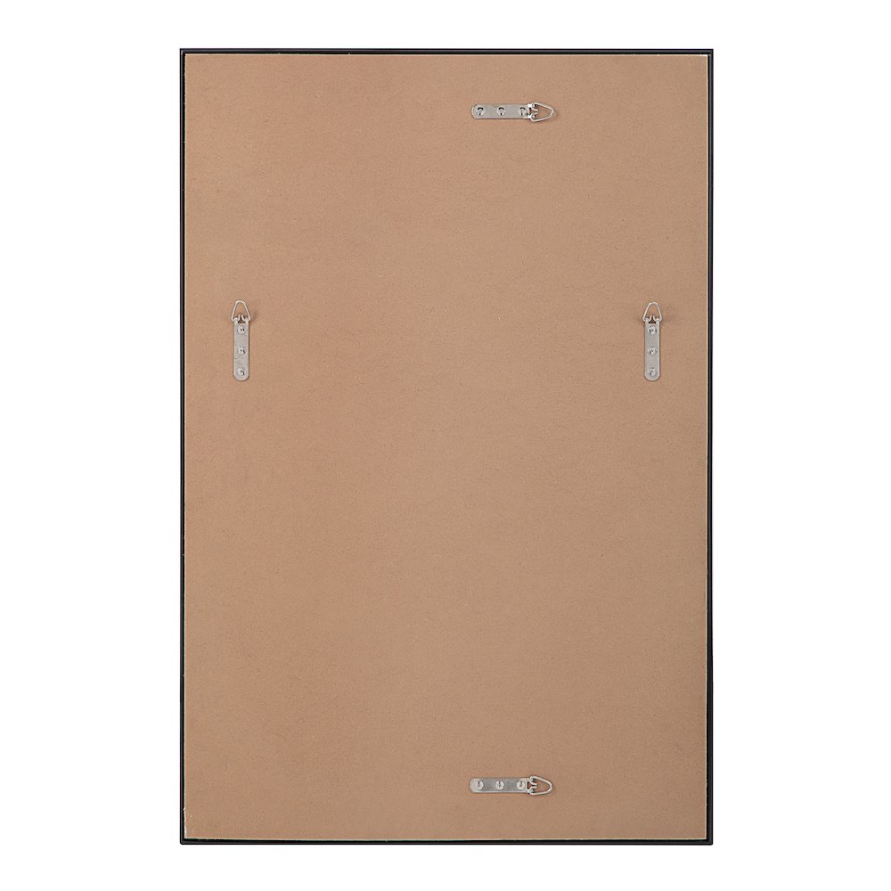 Lausanne 36" Tall Rectangular Mirror, Matte Black. Picture 4