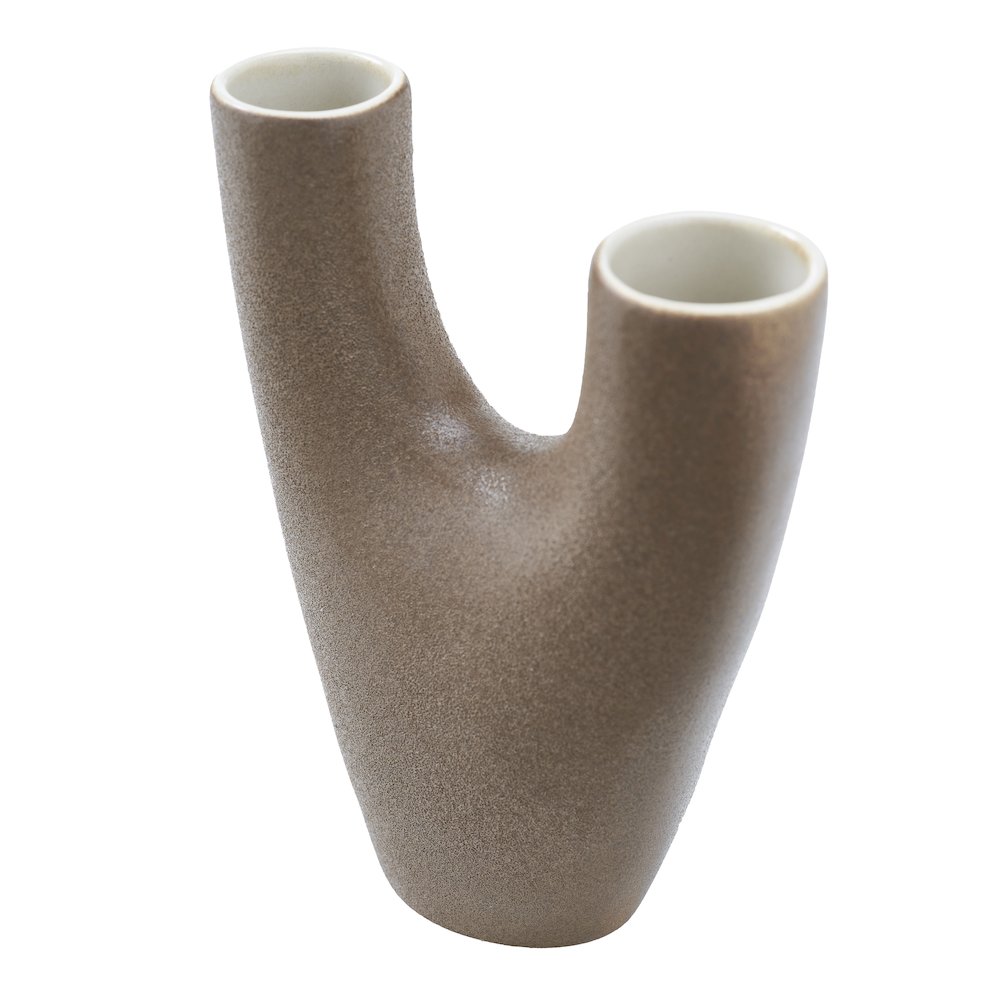 Garnier Small Vase In Brown Color. Picture 4