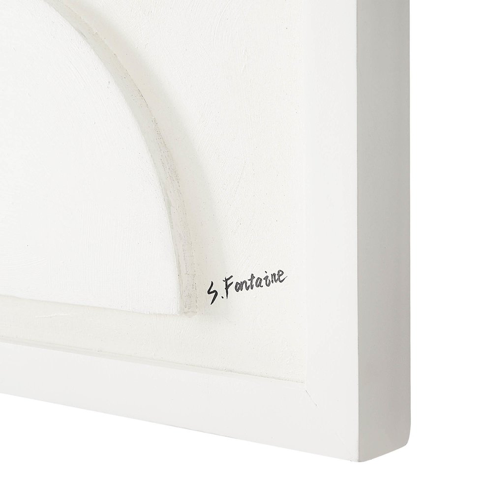 Tivat 36" Wide Wall Art, White. Picture 5