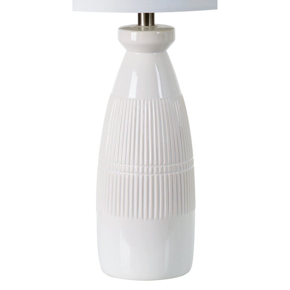 Nado 26.25" Length Table Lamp, Off-White. Picture 3