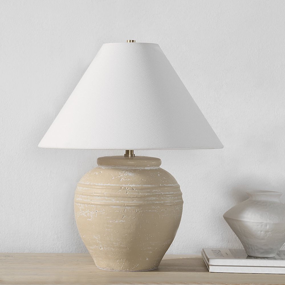 Fela 21" Length Table Lamp, BEIGE. Picture 2