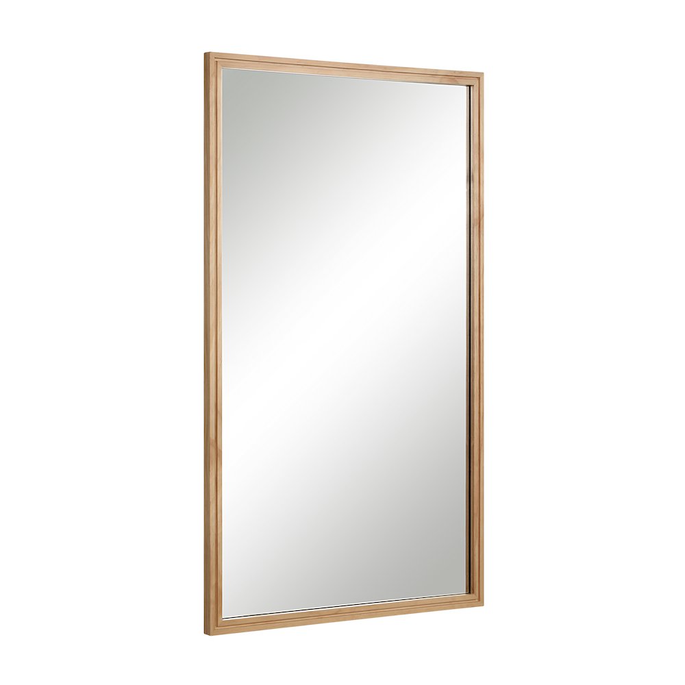 Canas 40" H x 24" W Wall Mirror, Brown. Picture 3