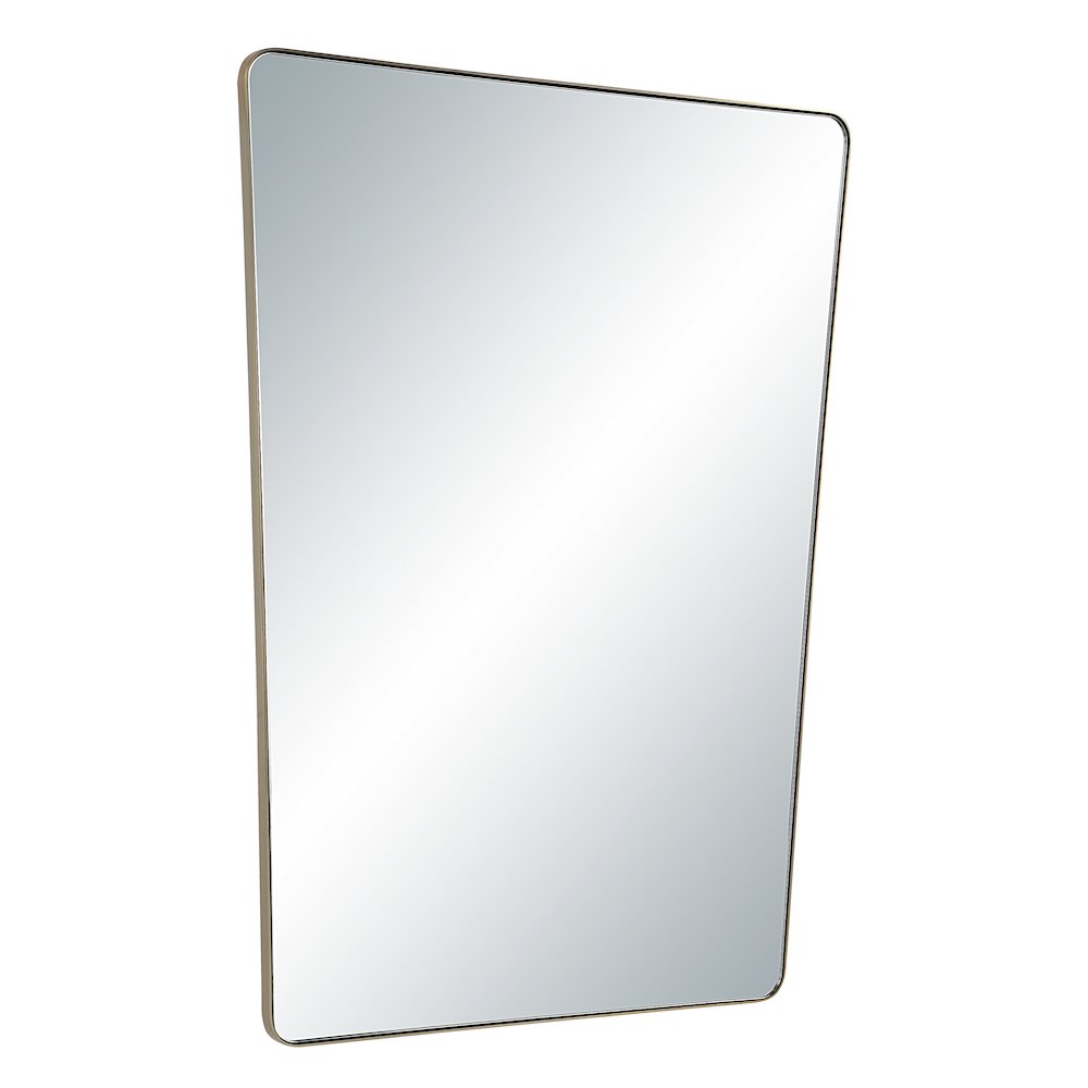 Mily 36" H x 28" W Wall Mirror, Yellow. Picture 3