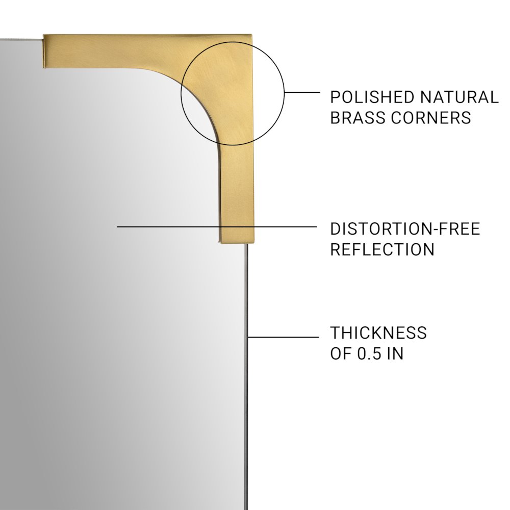 Eros 24 in. x 36 in. Rectangular Unframed Mirror. Picture 6
