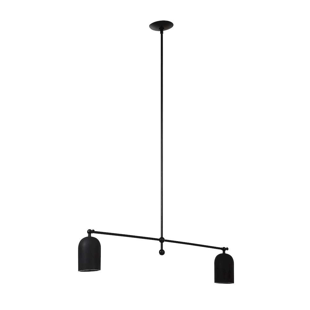 Saskia 69.25" Height Ceiling Fixture, Matte Black. Picture 1