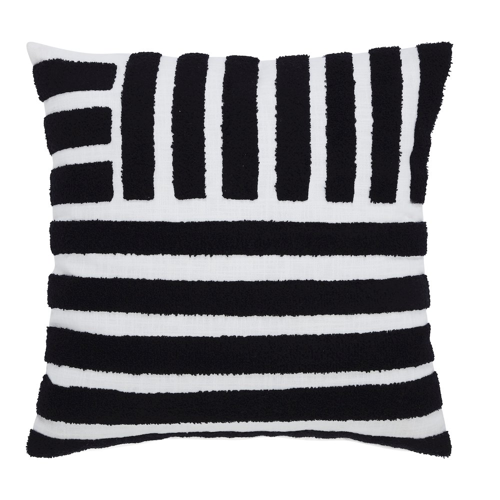 Stella 20X20 Indoor Pillow, Black. Picture 1