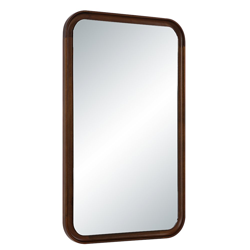 Salvia 40" H x 24" W Wall Mirror, Brown. Picture 3