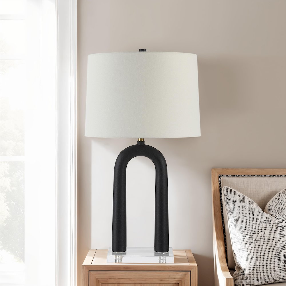 Pisa 28.5" Height Table Lamp, Black. Picture 2
