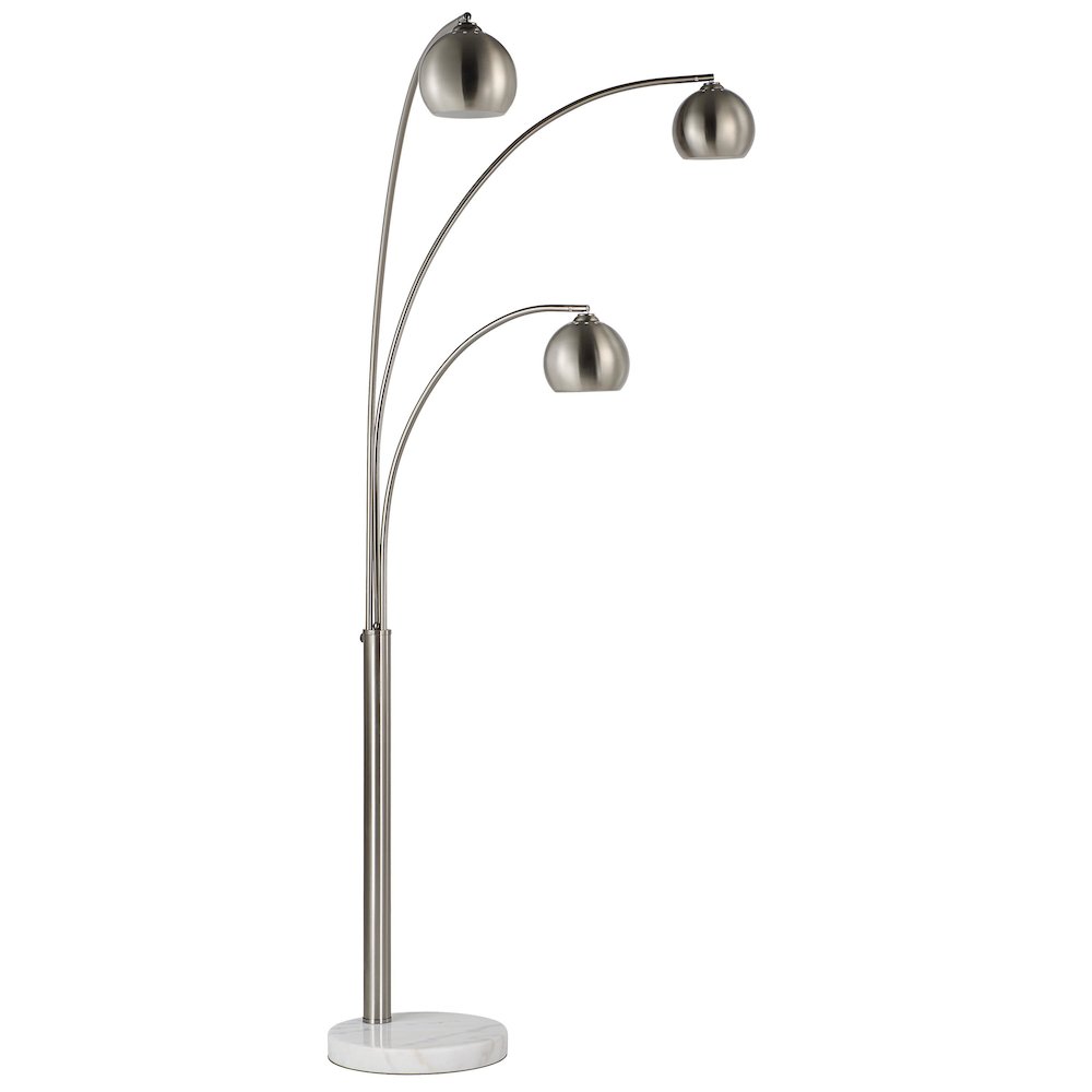 Aguillard 87.5" Height Floor Lamp, Grey. Picture 1