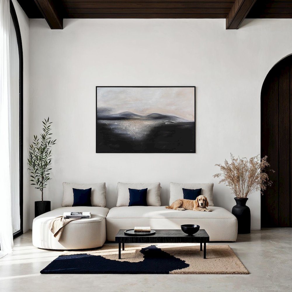 Suez 40" H x 60" W Canvas Art, Blue. Picture 2