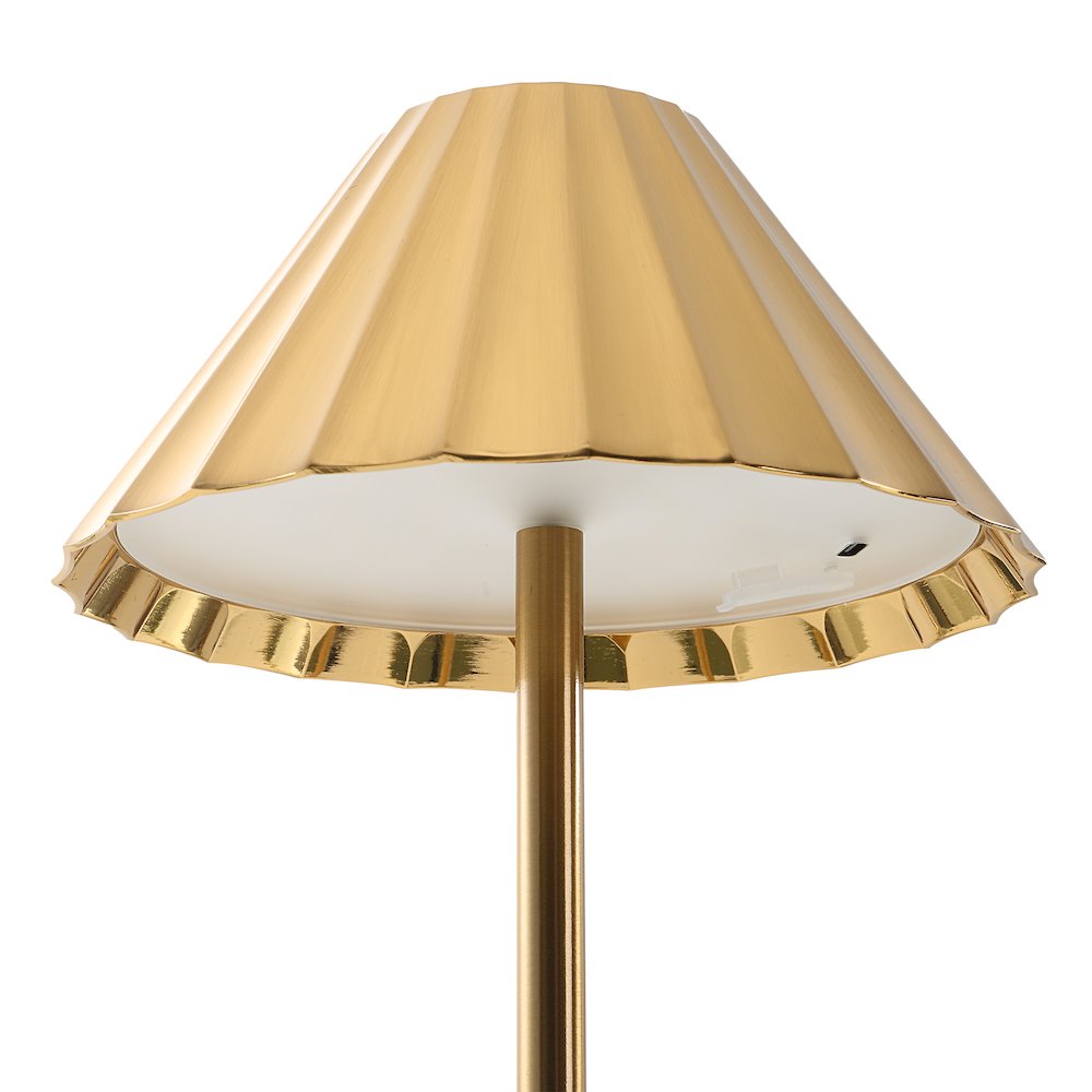 Ginevra 12.6" Height Table Lamp, Yellow. Picture 4