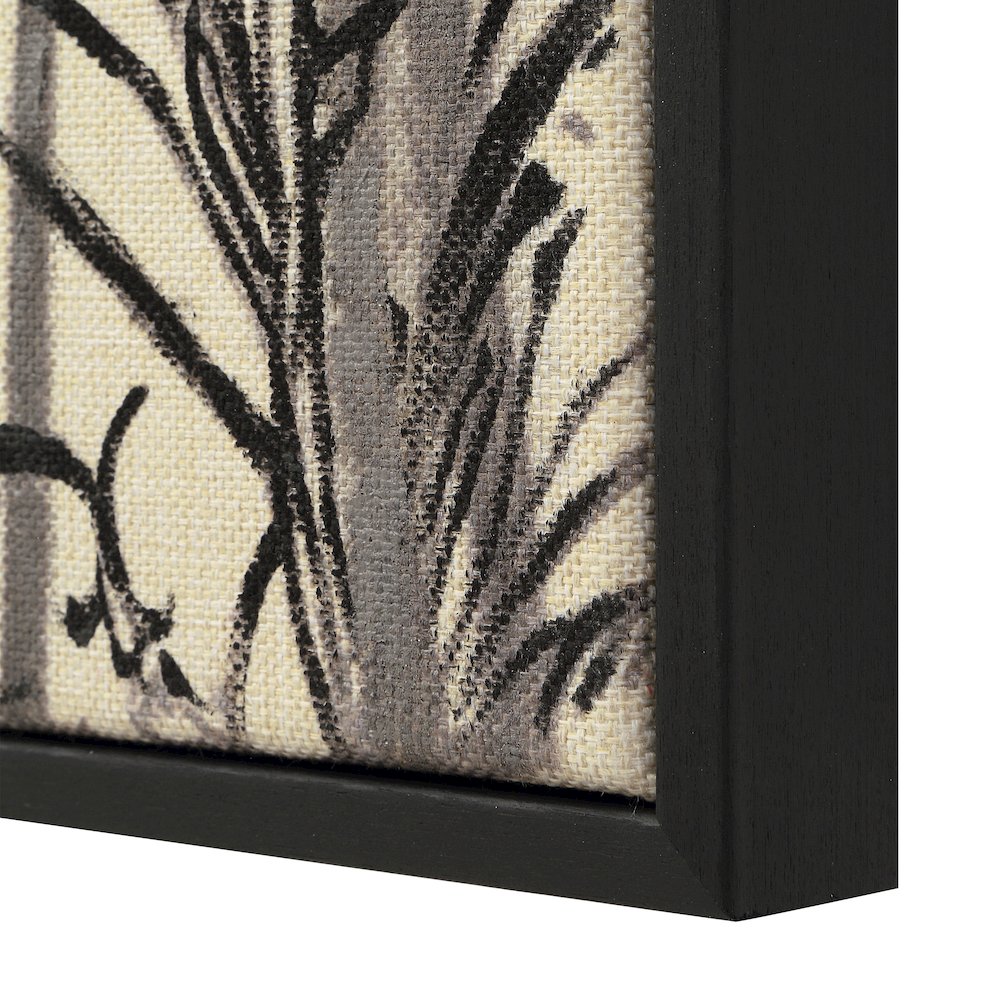 Karolina 15" Wide Canvas Art with Wood Frame, Black (2 Piece Set). Picture 5