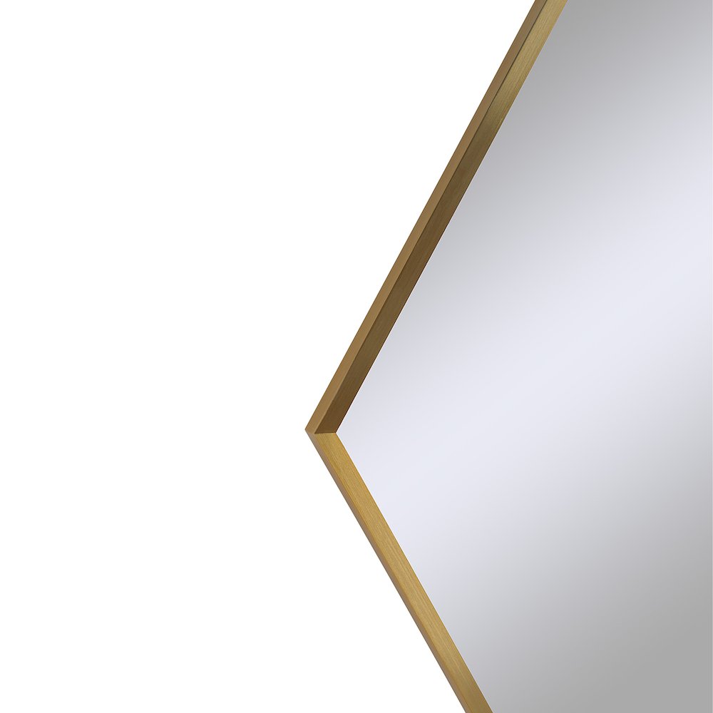 Devika 41 x 31 Geometric,Irregular Framed Mirror. Picture 5