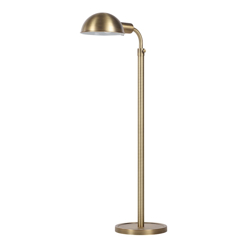 Cos 45-60" ADJ Height Floor Lamp, Dark Antique Brushed Brass. Picture 1