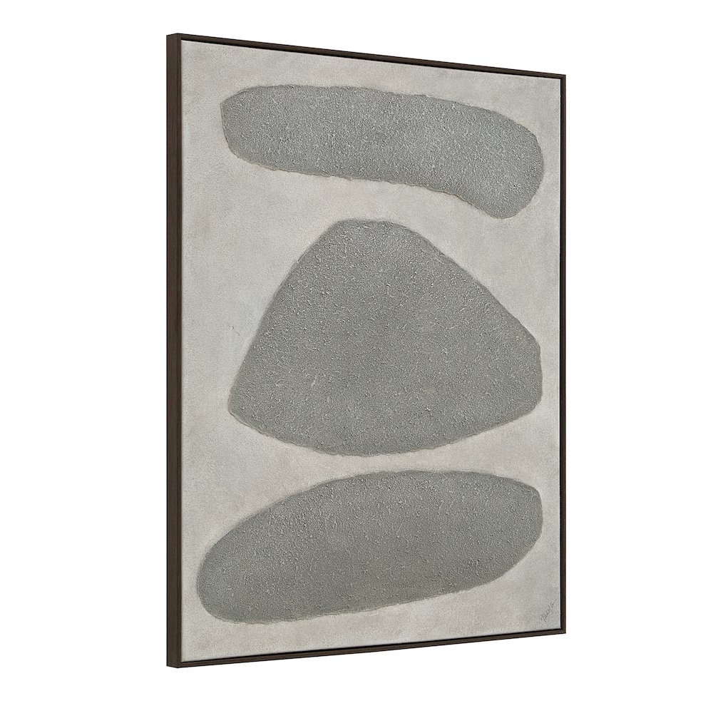 Orso 45" Wide Canvas Art with Wood Frame, Black Oak. Picture 2