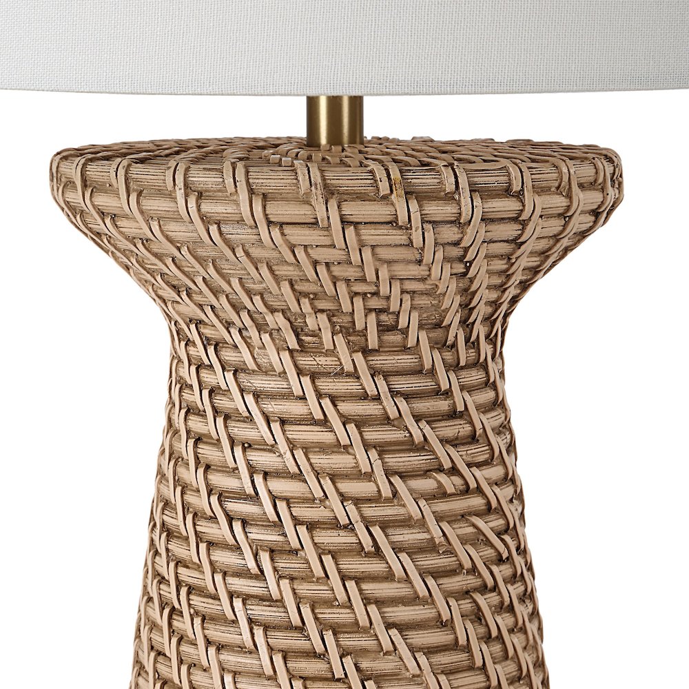 Nathalie 66.75" Height Floor Lamp, Cream. Picture 3