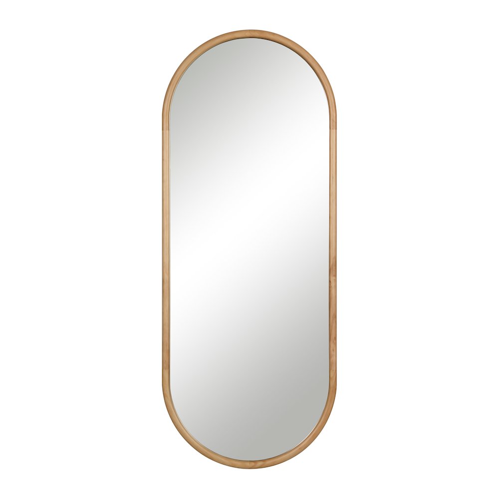 Pudino 60" H x 24" W Wall Mirror, Brown. Picture 1