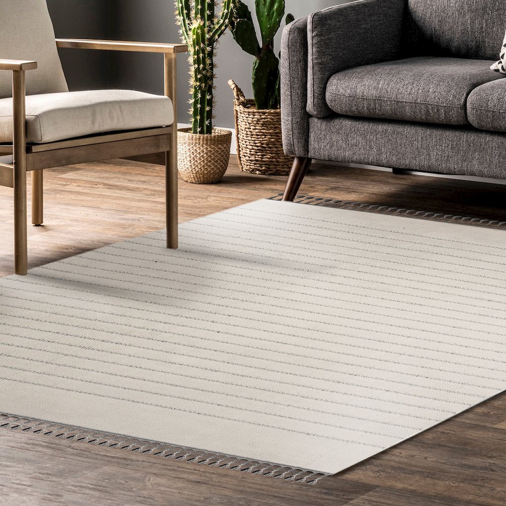 AMBROSE IVORY/GREY 10 x 13 Indoor Rug. Picture 6