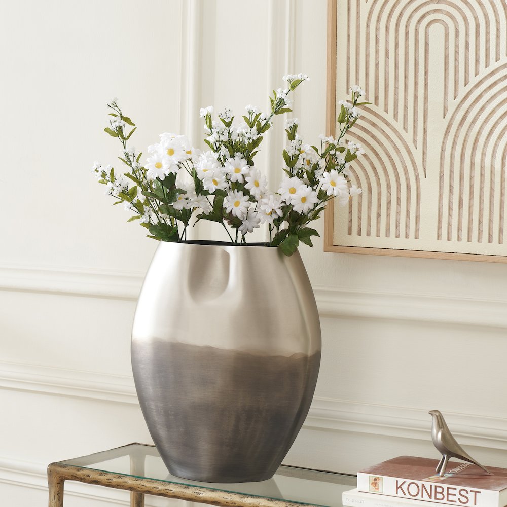 Chambray Indoor Vase, Grey. Picture 2