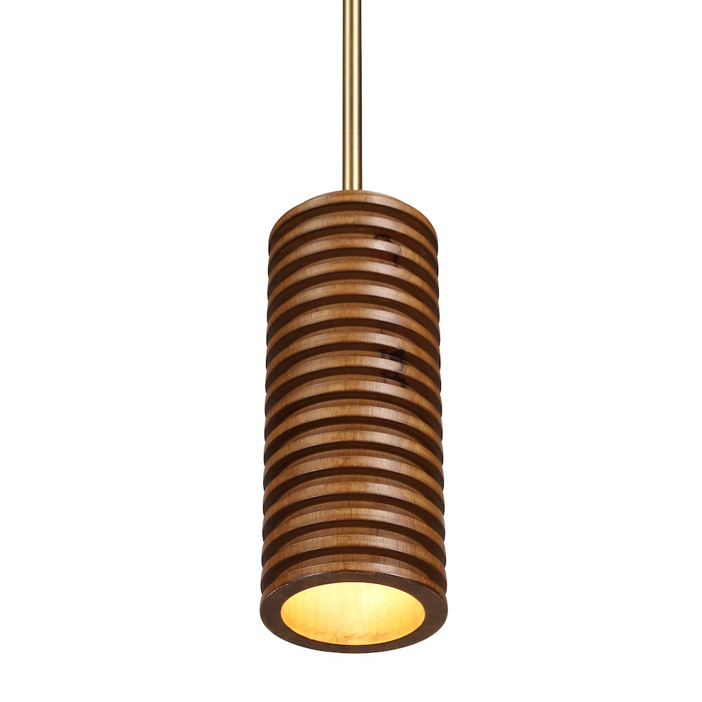 Rue 4" Length Ceiling Fixture, Walnut. Picture 2