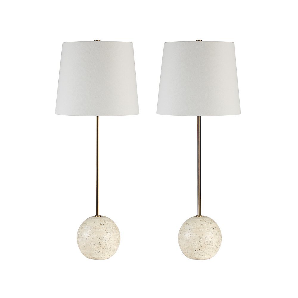 Davide 28.25" Height Table Lamp, Yellow. Picture 1