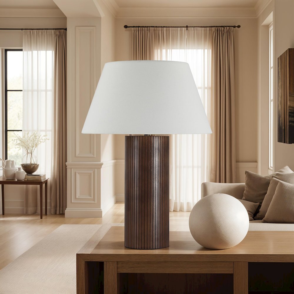 Sanya 26" Height Table Lamp, Brown. Picture 2