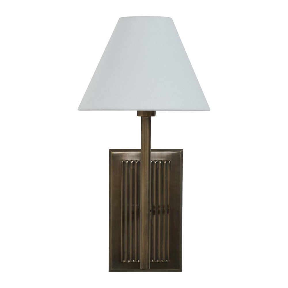 Solaria 19" Dark Antique Brushed Brass 1-Light Wall Sconce. Picture 1