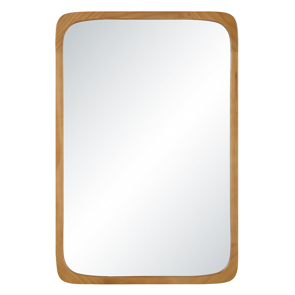 Scisto 36" H x 24" W Wall Mirror, Beige. Picture 1