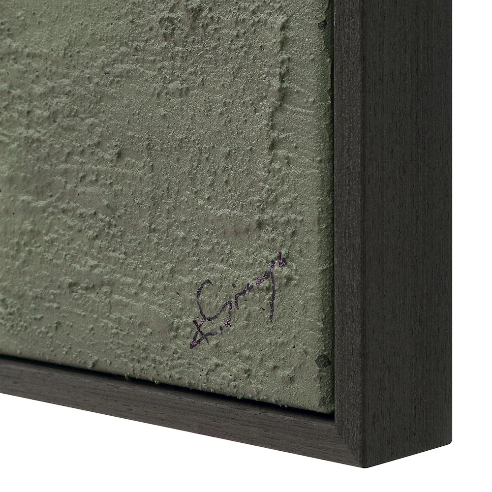 Olivea 36" Wide Canvas Art with Wood Frame, Charcoal. Picture 5