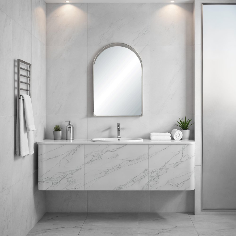 Mentha 30" H x 20" W Wall Mirror, Silver. Picture 2