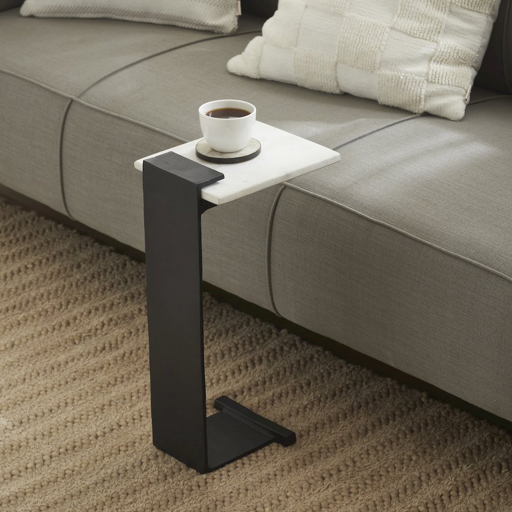 Dorville Side Table In Black Color. Picture 2